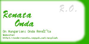 renata onda business card